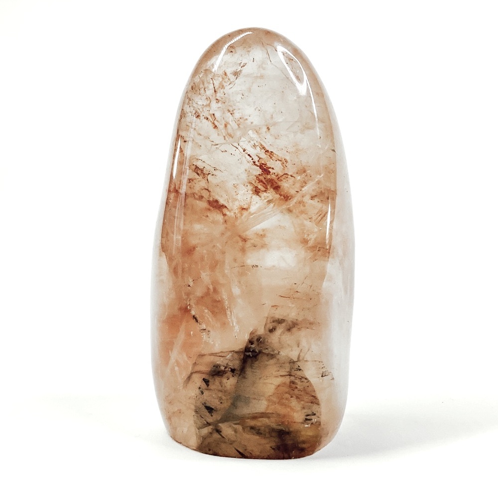 FIRE QUARTZ, HEMATOID QUARTZ POLISHED FREE FORM